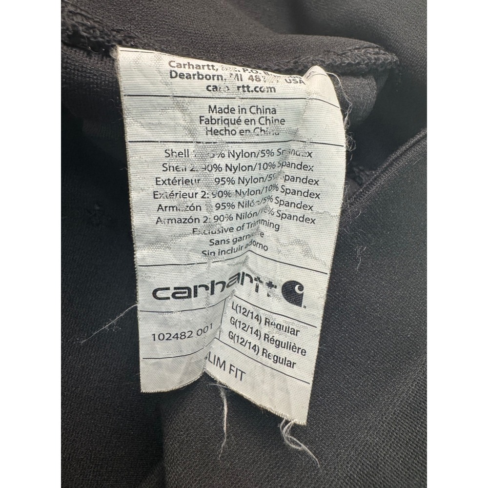 Carhartt Force Utility Leggings Womens Large 12/14 Black Slim Fit - Picture 5 of 16